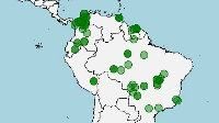 Distribución y hábitat del guacamayo azul y amarillo, ara ararauna