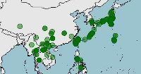 Distribución de Zosterops japonicus