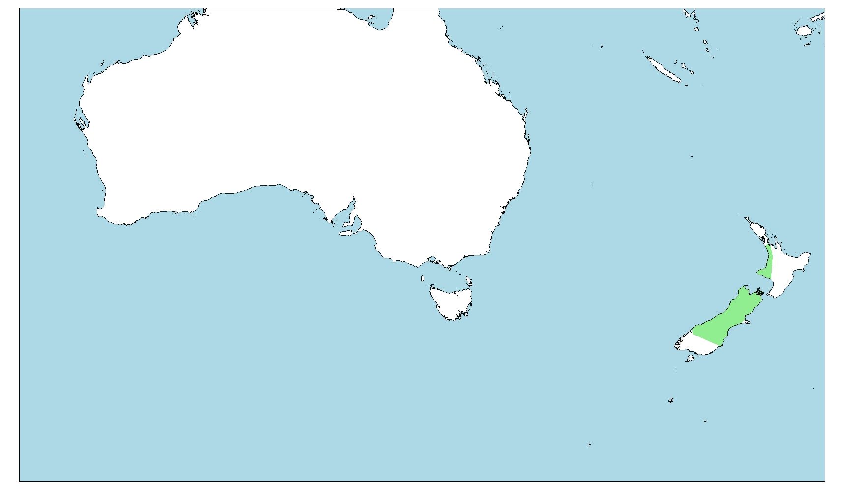 Distribución del kiwi moteado menor
