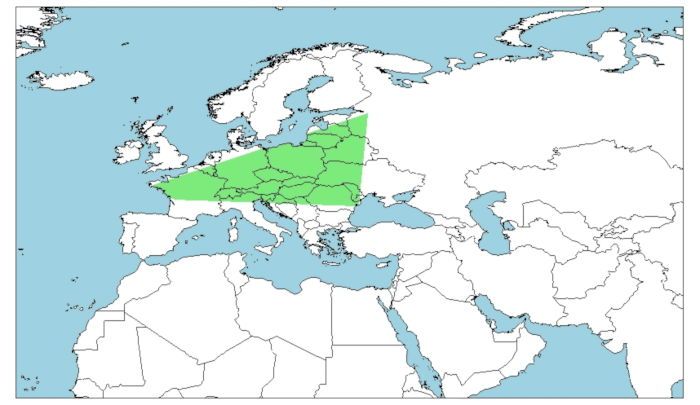 Distribución del visón europeo, Mustela lutreola