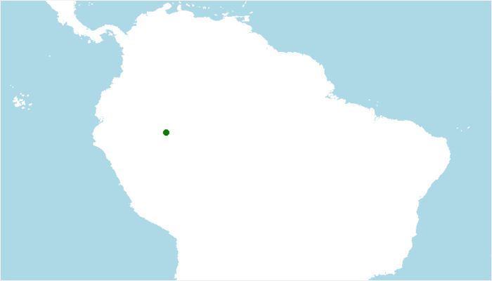 Distribución del Uacari calvo, Cacajao calvus