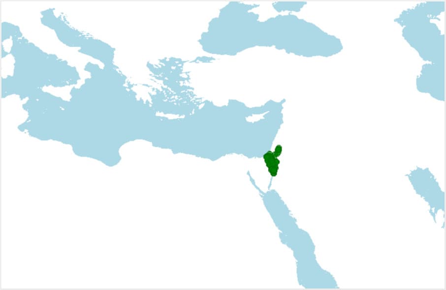 Distribución geográfica de la avutarda hubara, Chlamydotis undulata