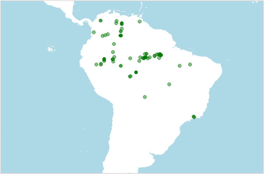 Distribución, donde vive la cachama negra, Colossoma macropomum